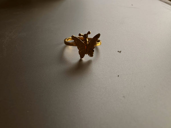 24k butterfly rings