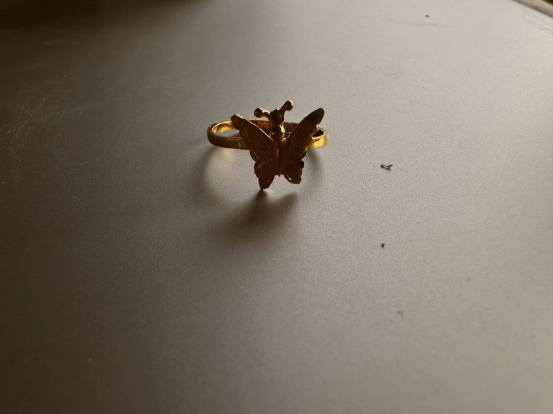 24k butterfly rings