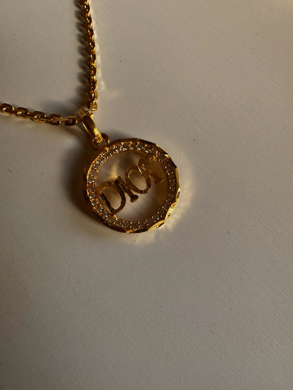 Dior 24k gold necklace