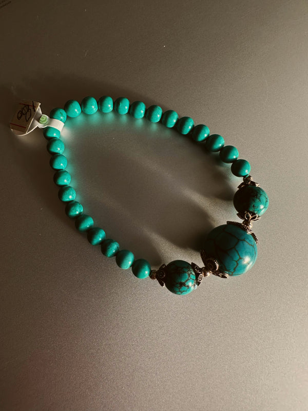 Turquoise bracelet with silver 925