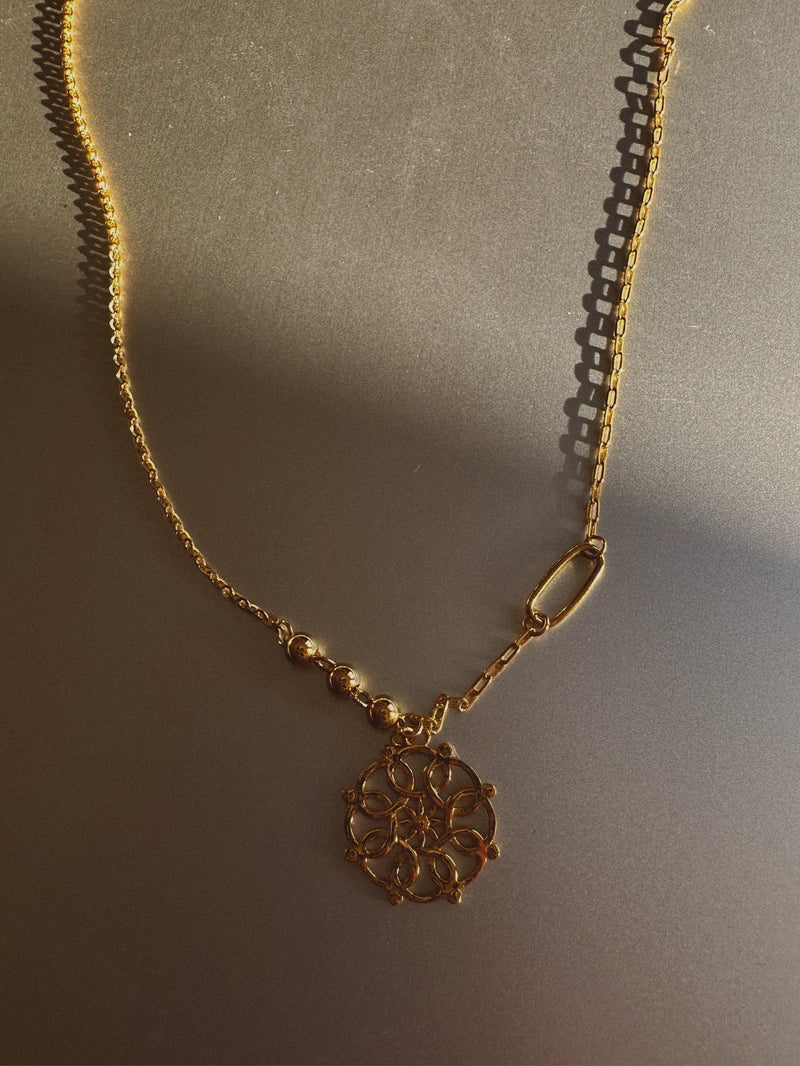 24k gold necklace pattern