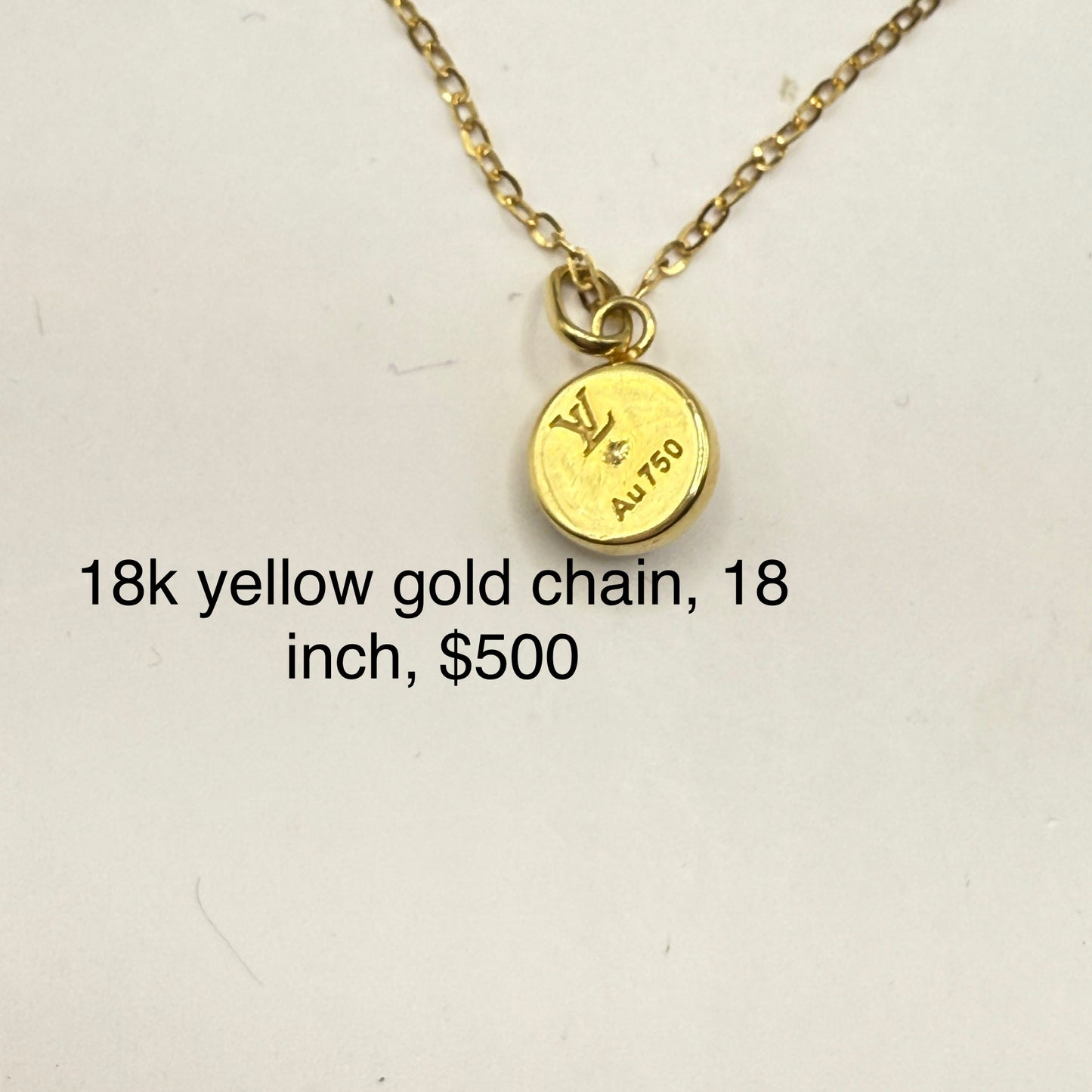 18k yellow gold chain