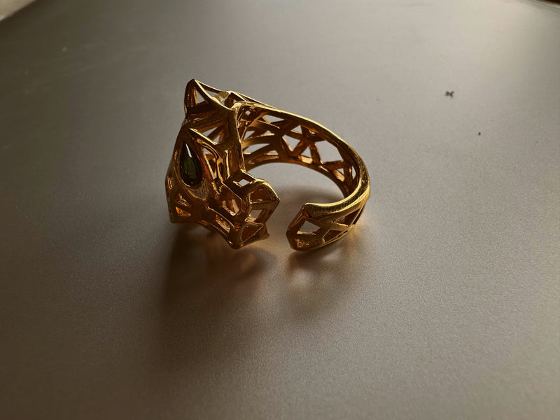 Panther 24k gold rings