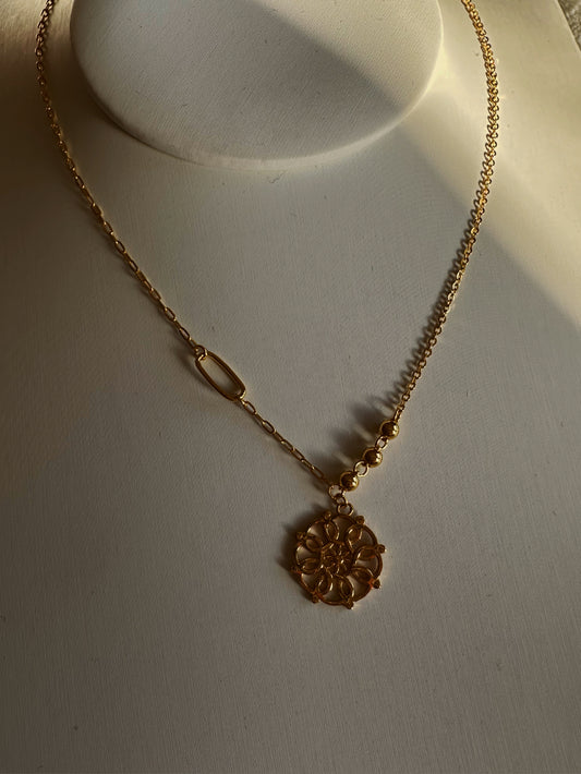 24k gold necklace pattern