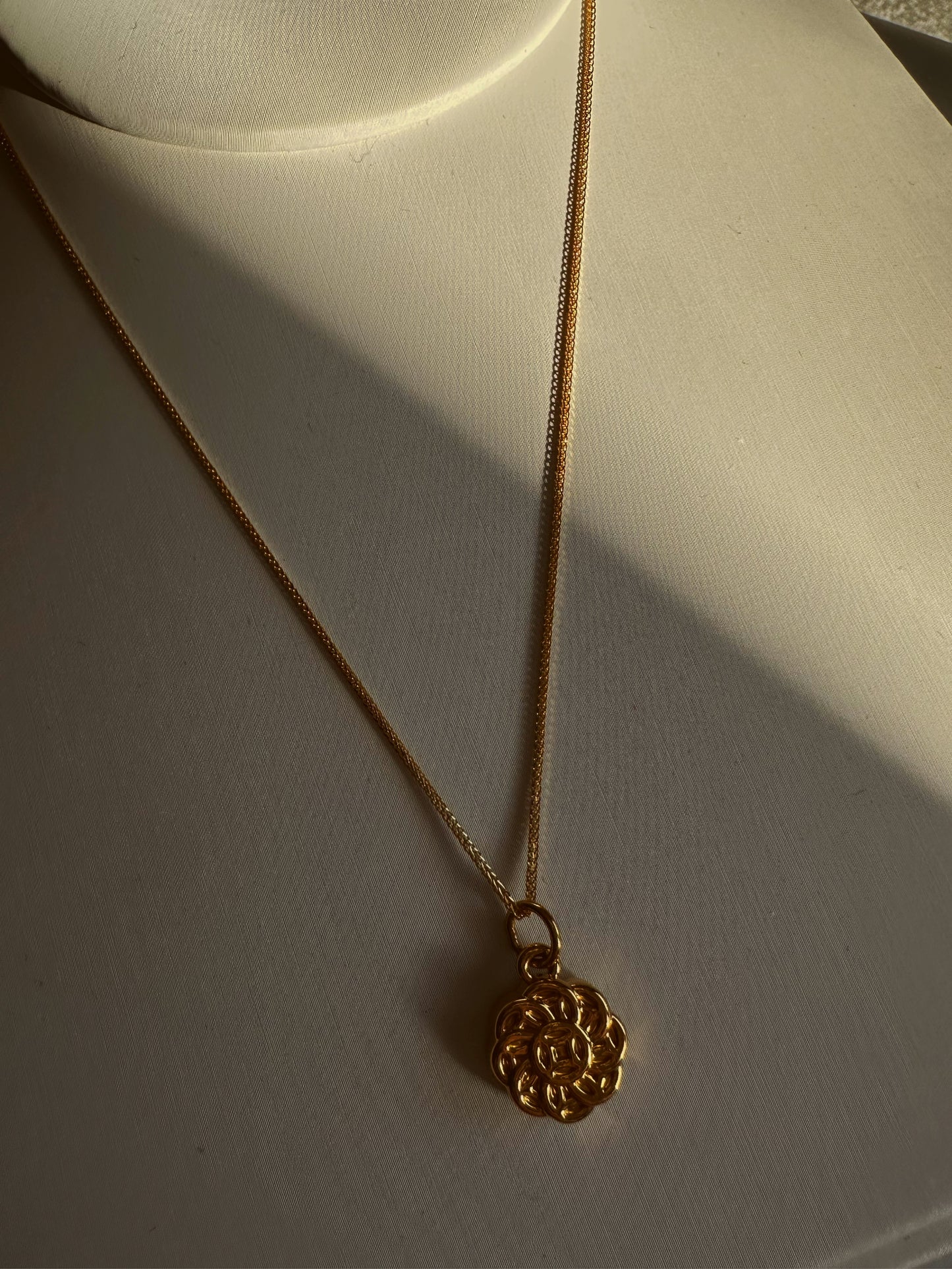 Lucky coin 24k gold necklace