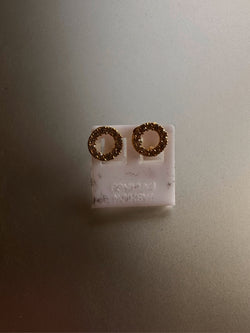 24k gold hoop earring