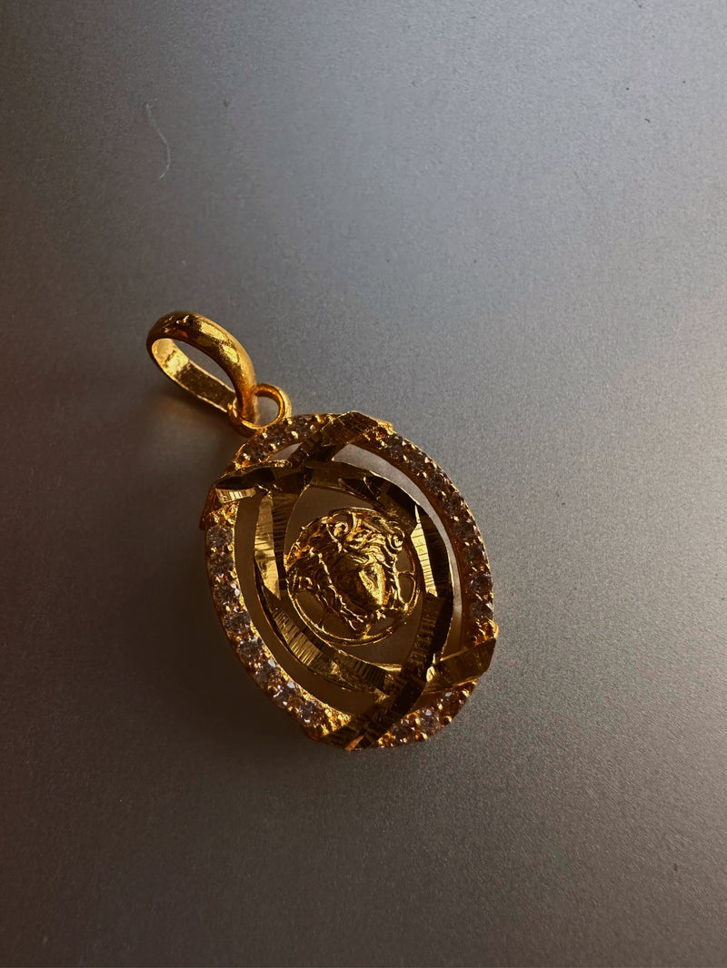 Hermes 24k gold charm