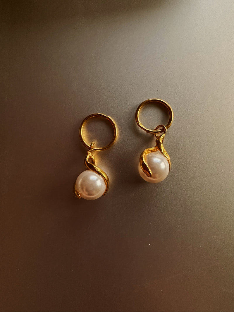 Aurelia 24K Baroque Pearl Drop Earrings  Culturesse