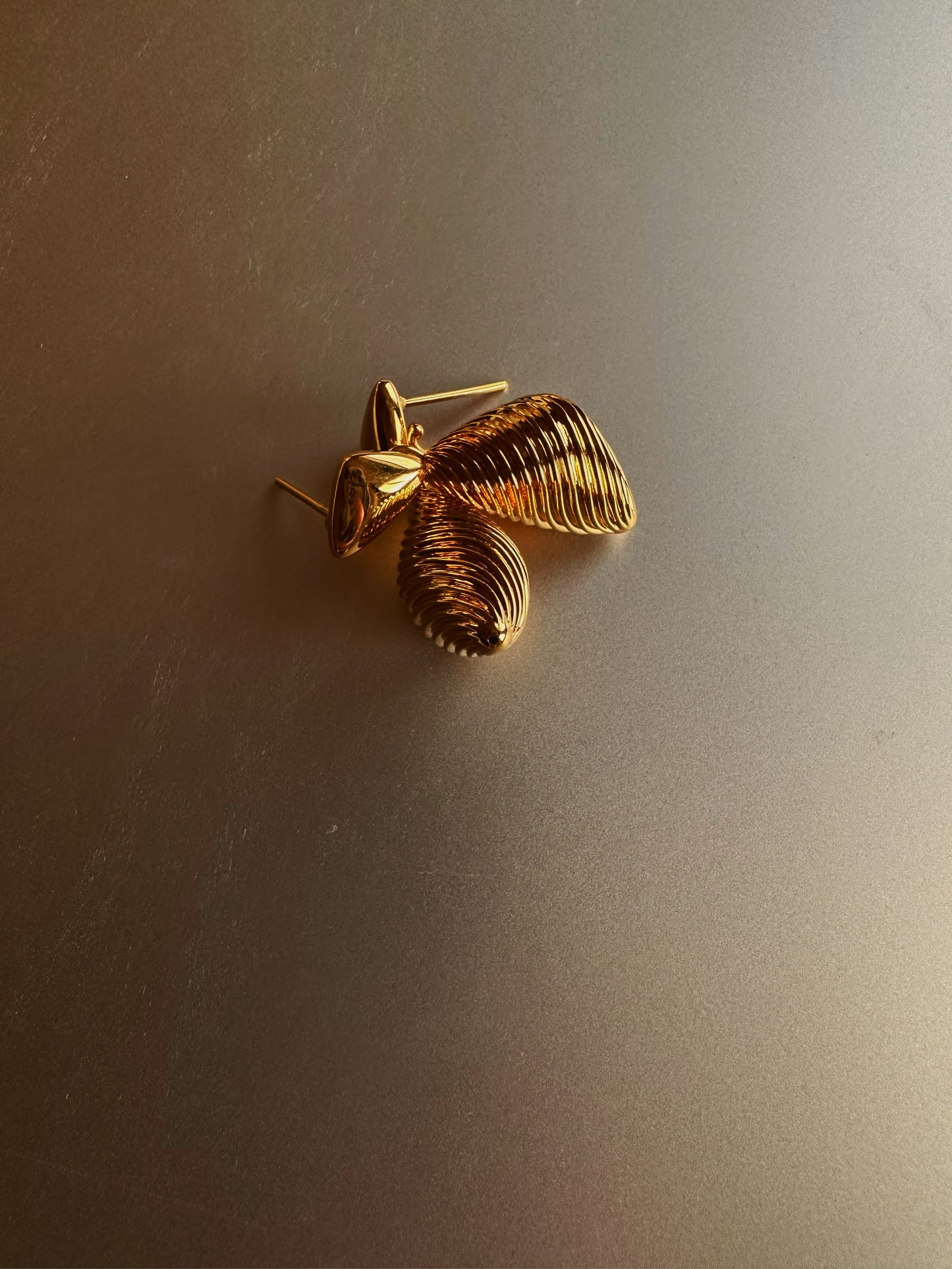 24k gold earring