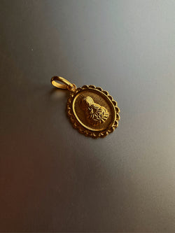 24k buddha gold charm