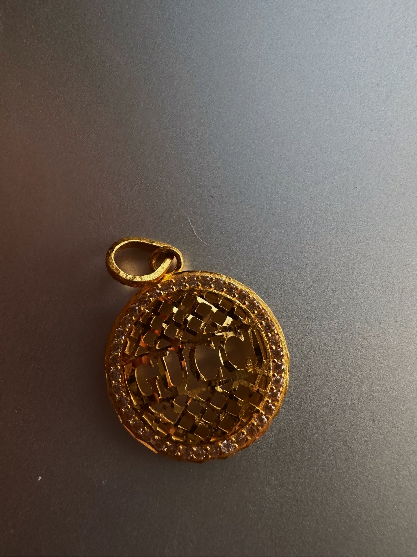 24k gold charm