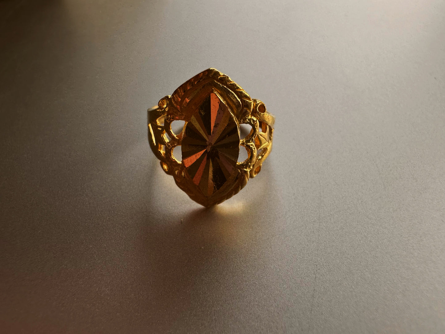 24k gold ring