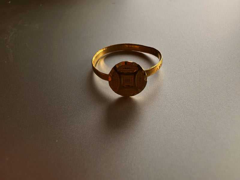 Lucky coin 24k rings